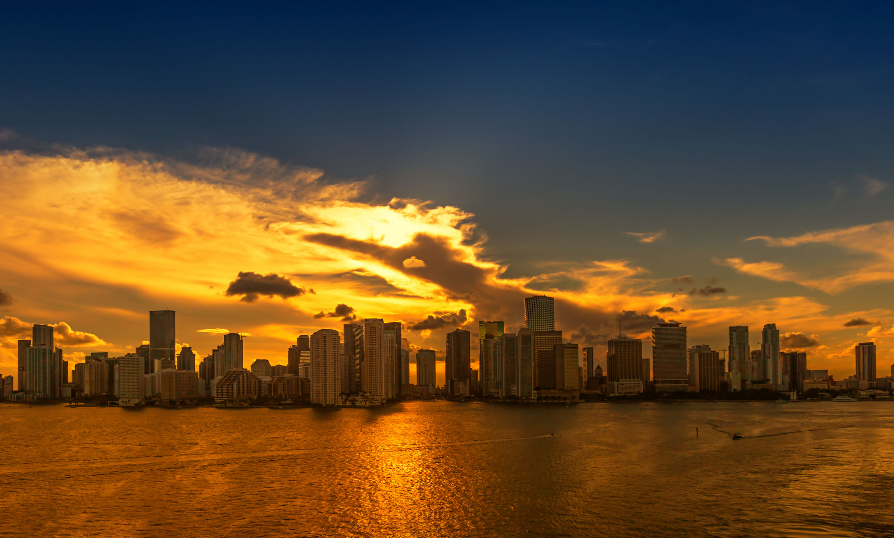 Sunset in Miami