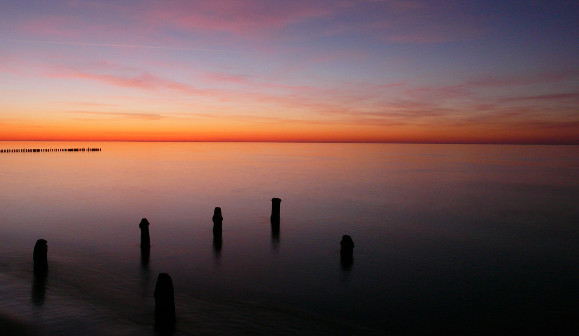 Sunset in Mielno, Poland