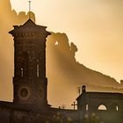 Sunset in Montserrat mountain.