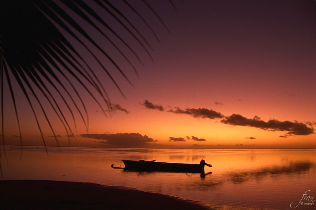 Sunset in Moorea (Tahiti)