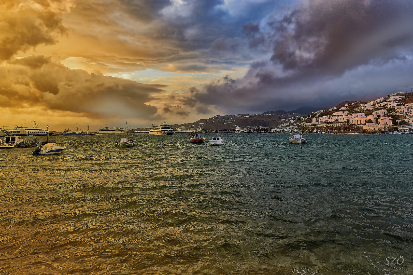 Sunset in Mykonos