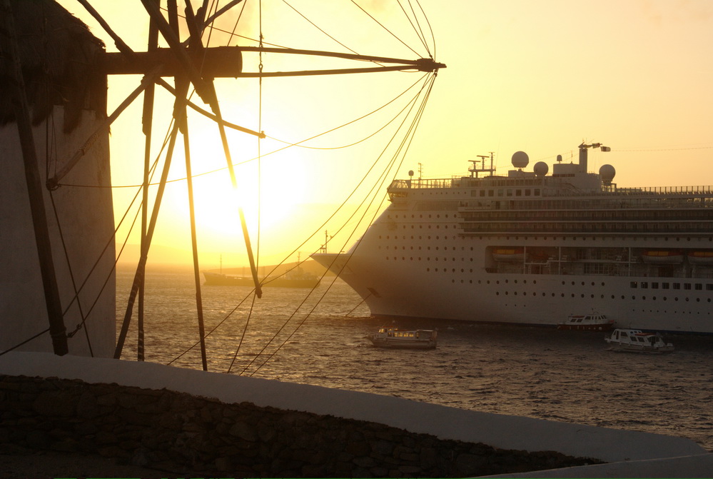 Sunset in Mykonos