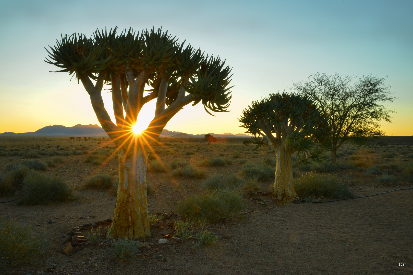 Sunset in Namibia