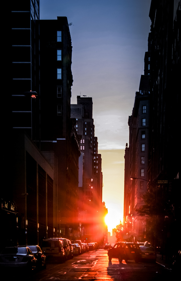 Sunset in New York City