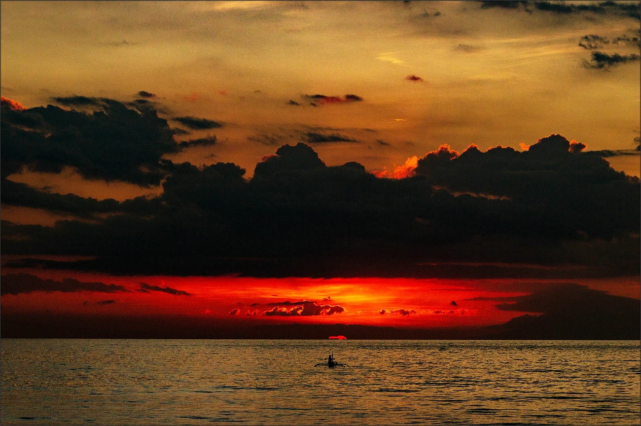 * Sunset in North Bali  *