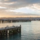 Sunset in Oamaru, New Zealand