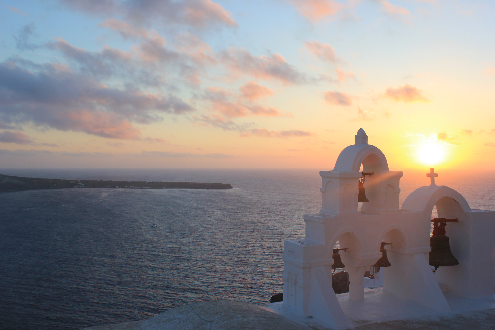 Sunset in Oia, Santorini