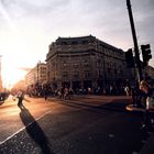 Sunset in Oxford Street