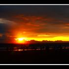 Sunset in Pangandaran Beach