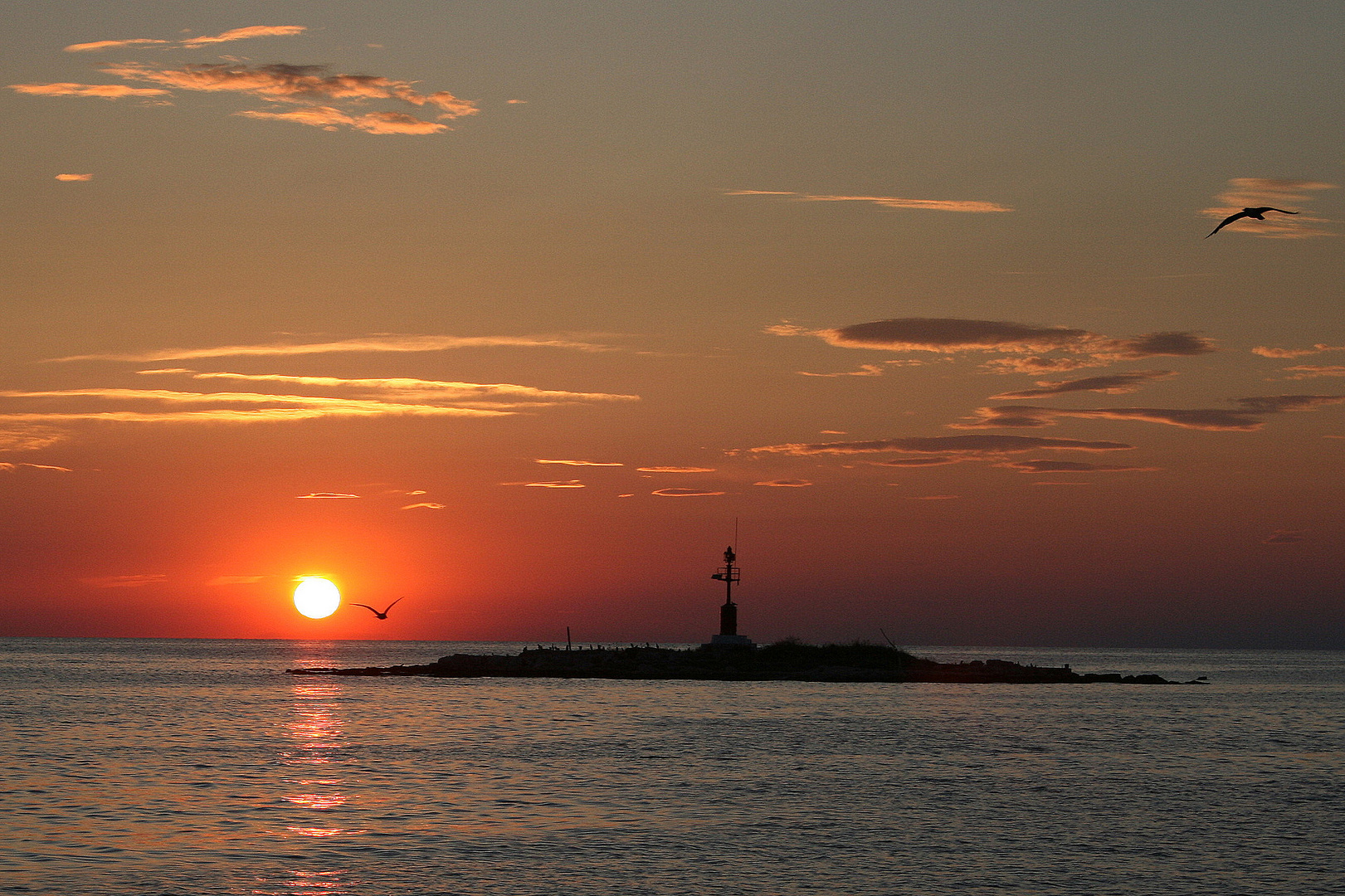 Sunset in Porec Kroatien