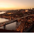 Sunset in Porto, Portugal.