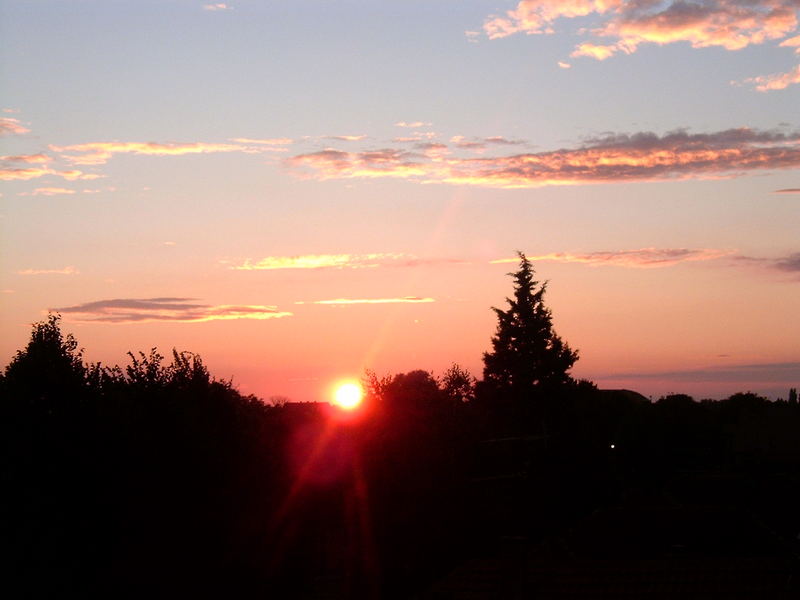 sunset in Pozarevac