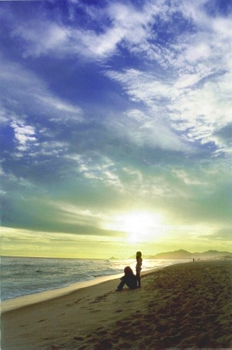 Sunset in Recreio Beach