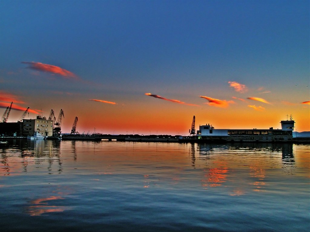 Sunset in Rijeka