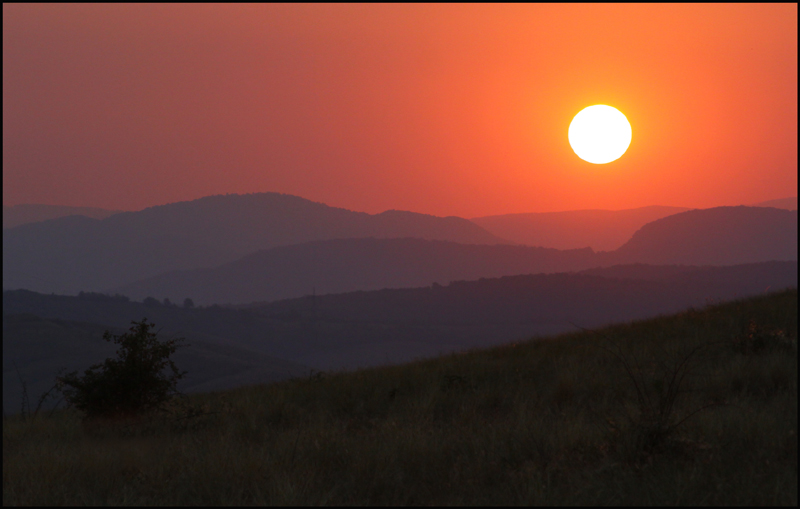 Sunset in Romania 2012
