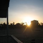 sunset in santa monica