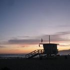 sunset in santa monica