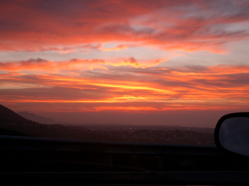 sunset in spanien