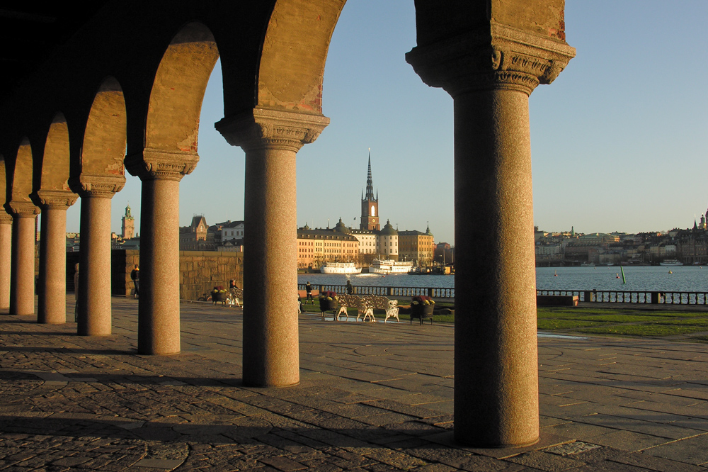 sunset in stockholm