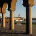 sunset in stockholm