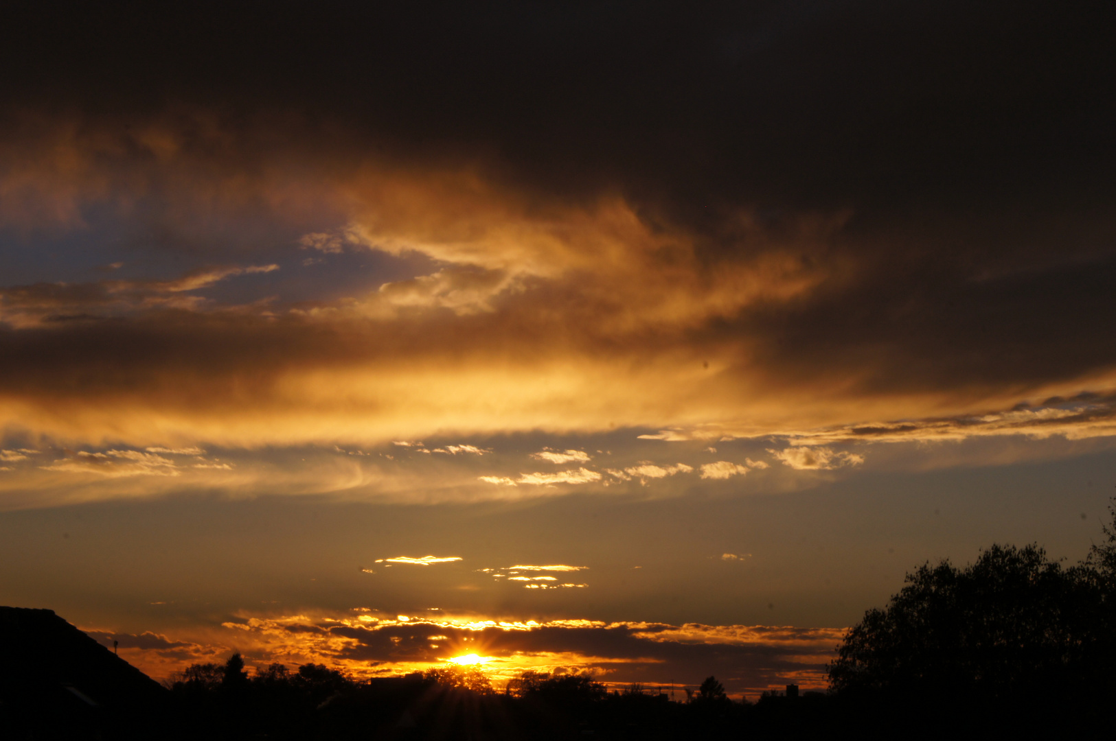 Sunset in Straubing on the 27.10.2013