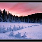 Sunset in Sumava mountains&south part of Czech Republic