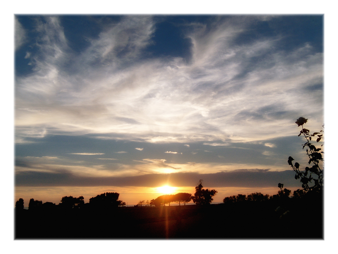 sunset in tarquinia