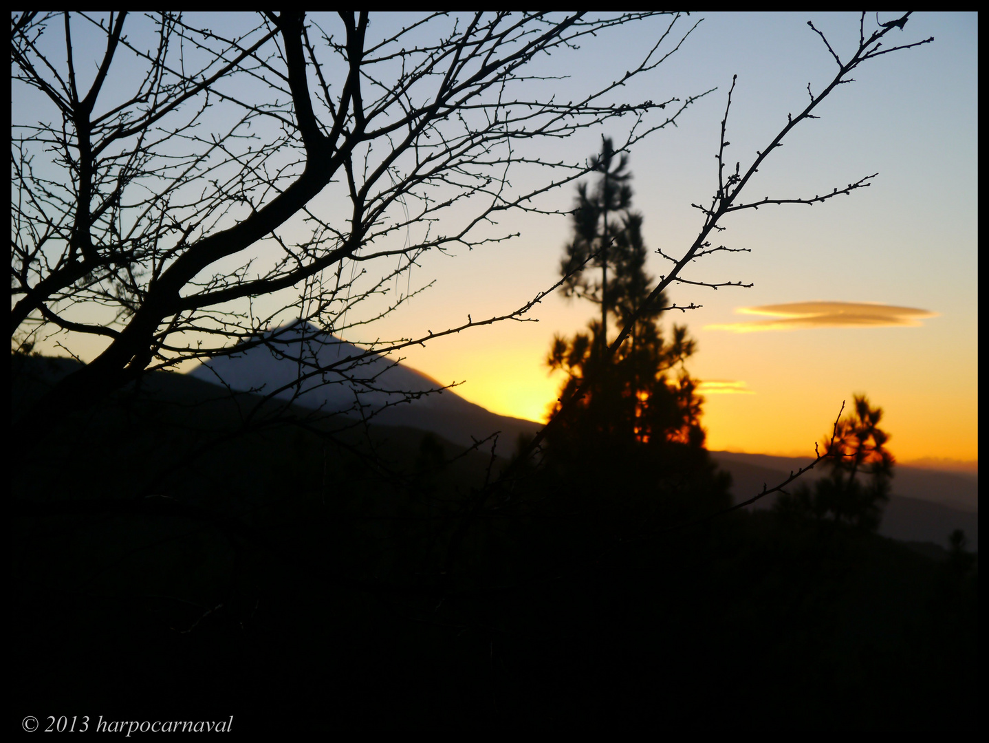 Sunset in Teide Volcanoe