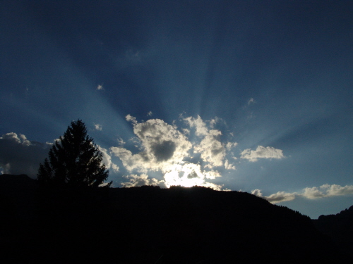 Sunset in the Alps