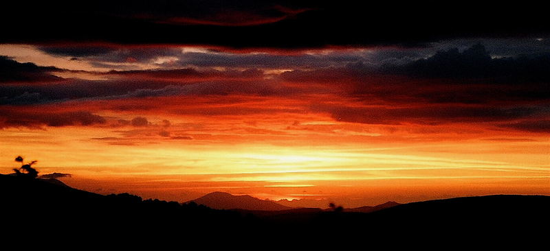 Sunset in the Basque Country