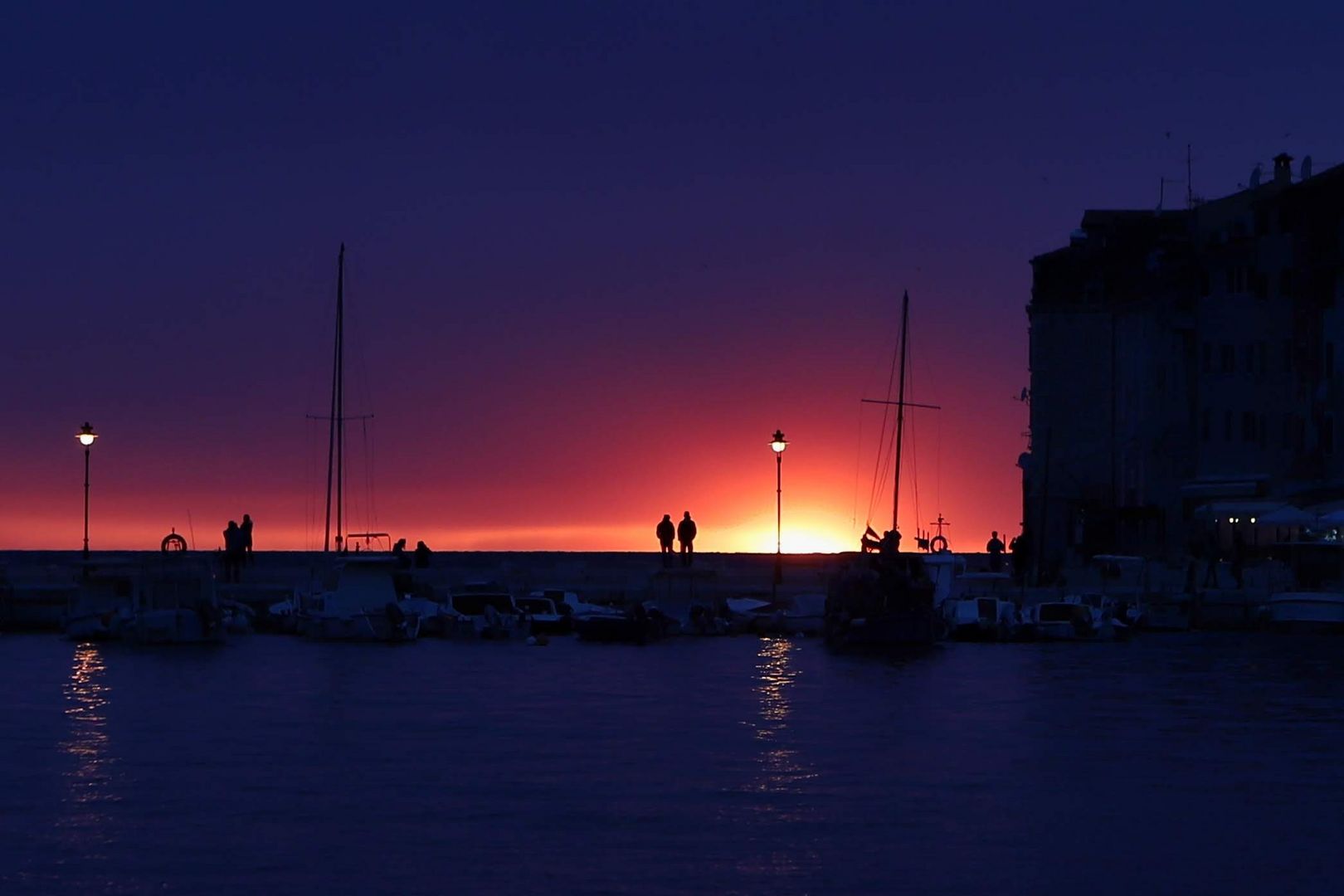 Sunset in the blue hour