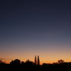 Sunset in the city of Lünen