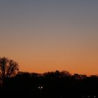 Sunset in the city of Lünen