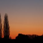 Sunset in the city of Lünen