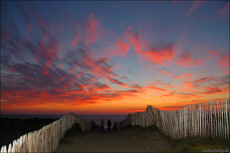 Sunset in the dunes