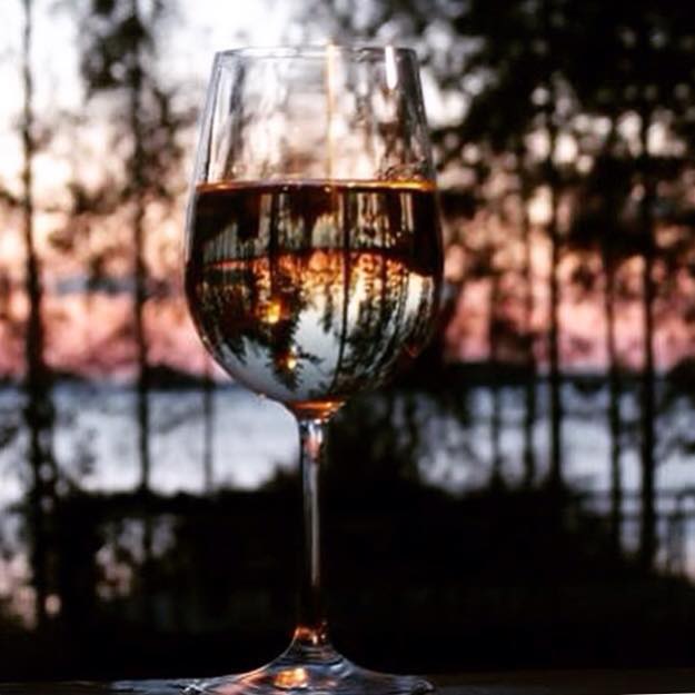 Sunset in the glass of wine :)