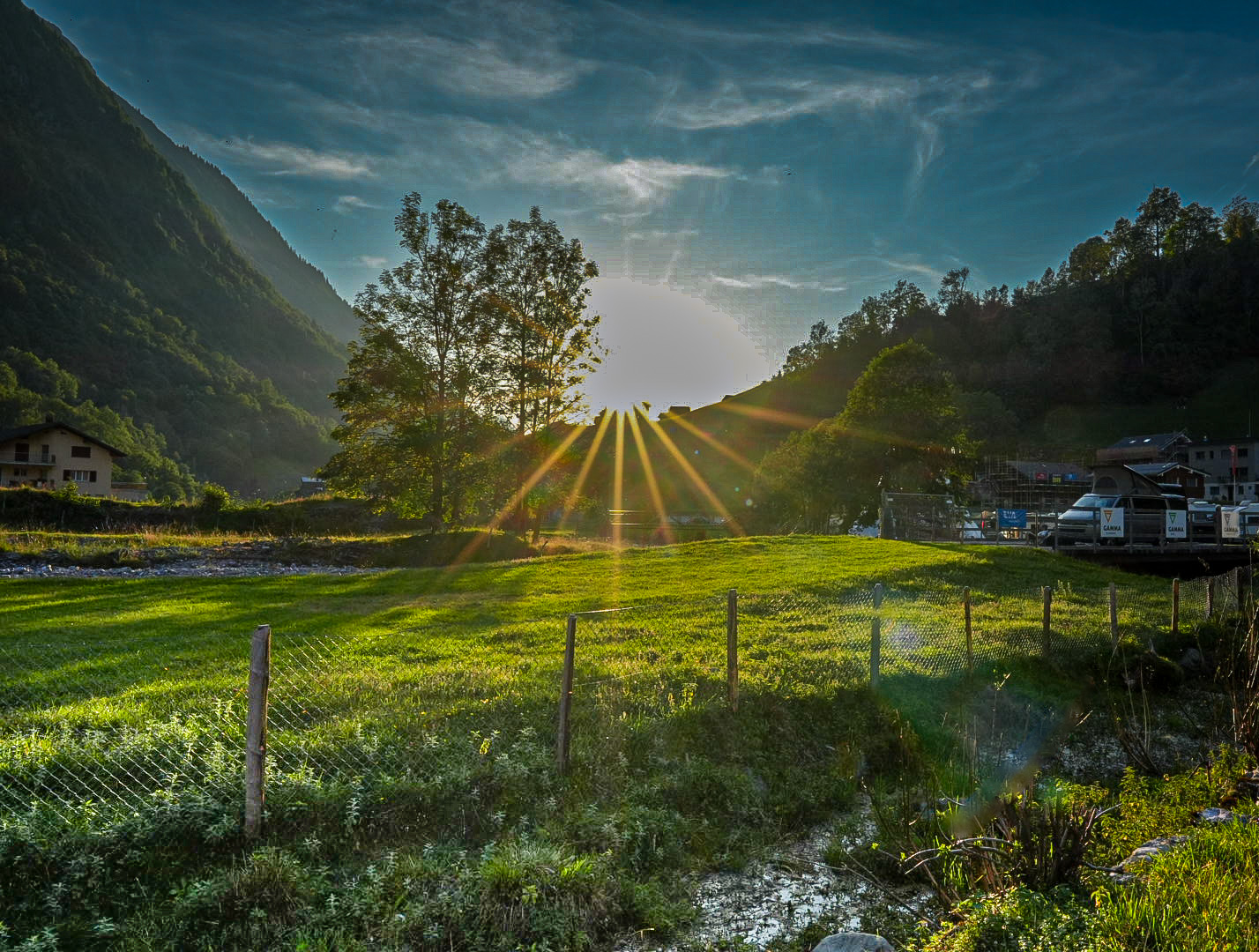 Sunset in the mountains 