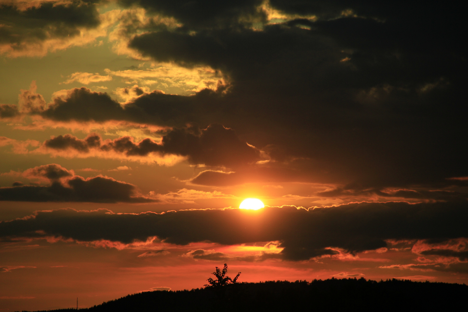 Sunset in the mountains