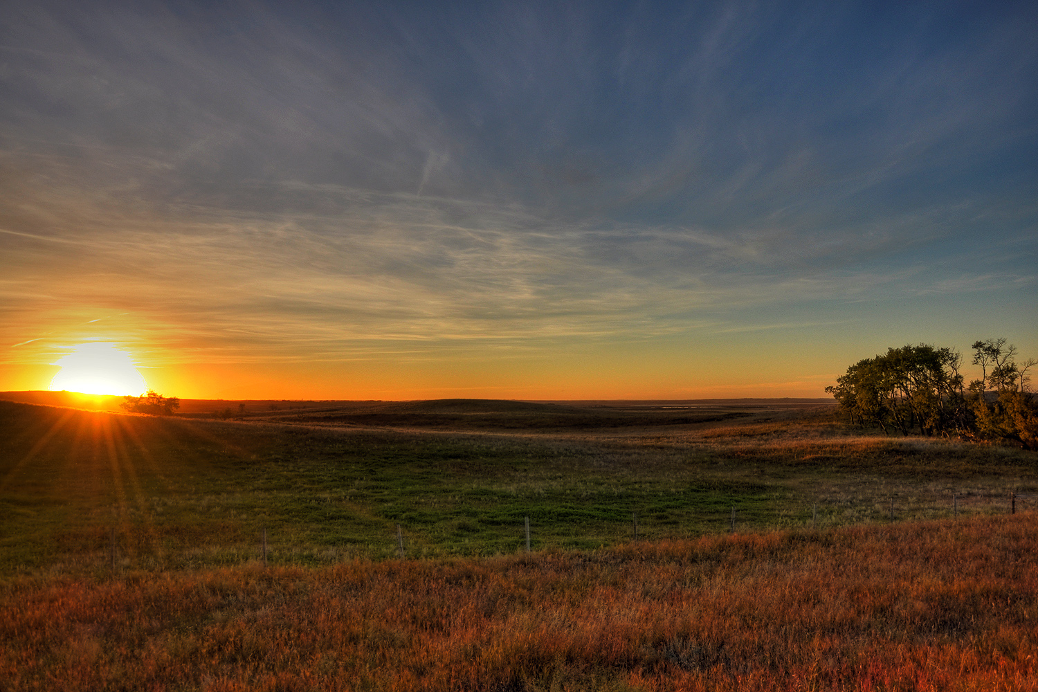 Sunset in the Prairies