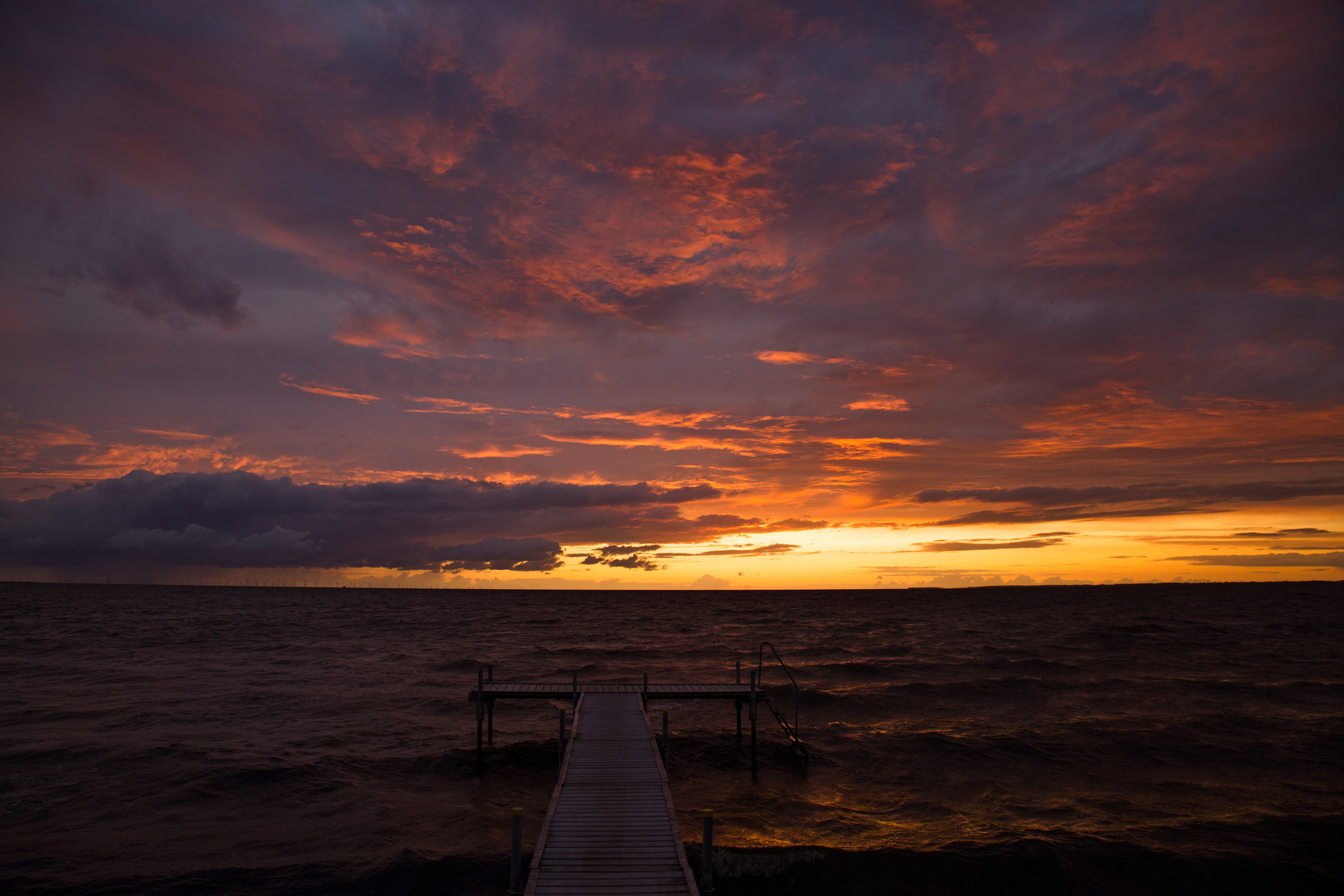 Sunset in the south of Denmark