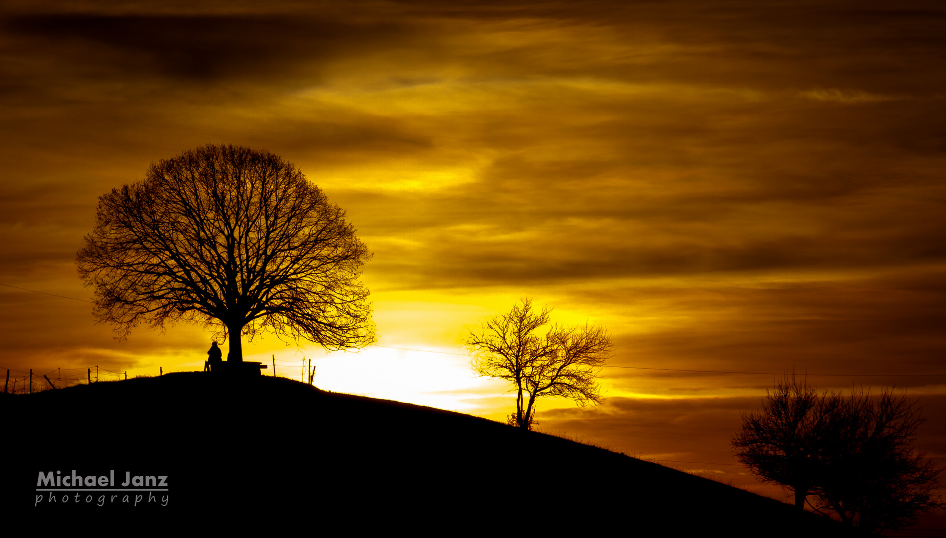 sunset in the south of germany...