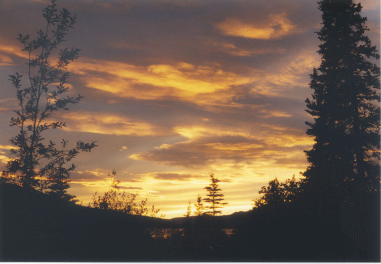 Sunset in the Yukon Territory