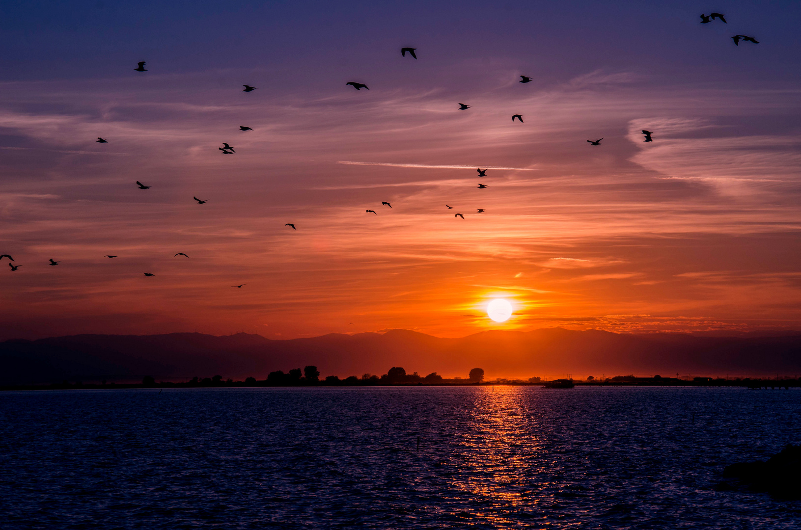 Sunset in Thermaikos, Greece