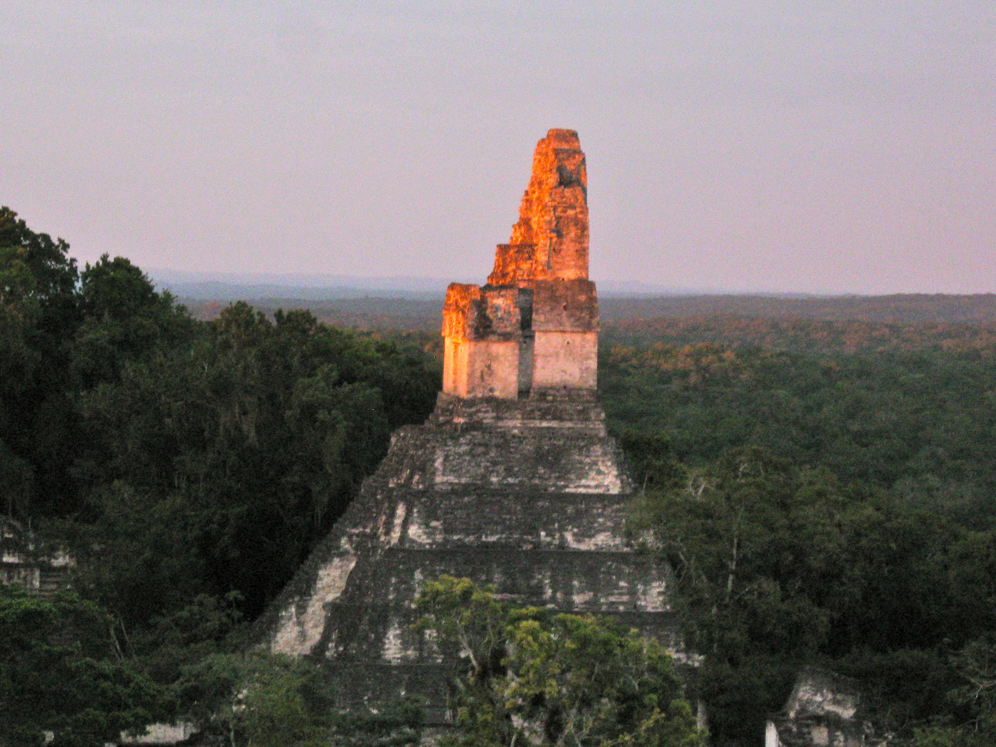 Sunset in Tikal