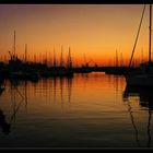 sunset in toulon, south france