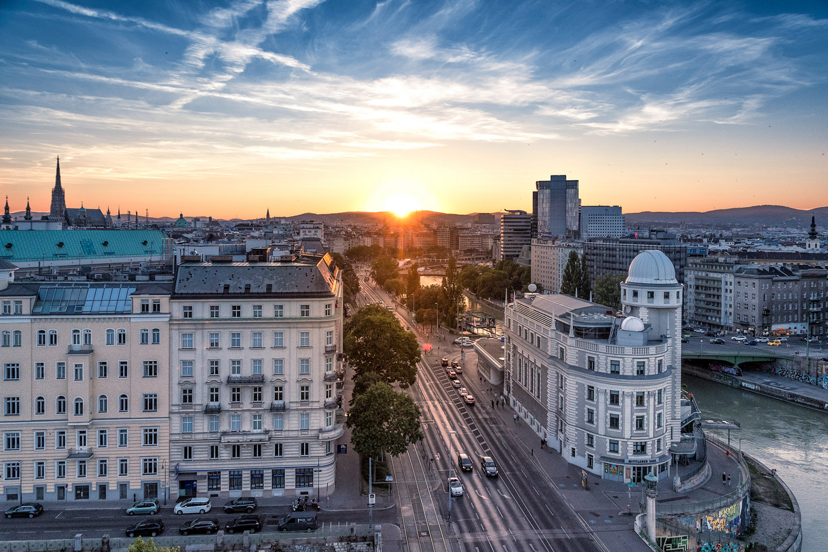 Sunset in Vienna