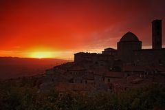 Sunset in Volterra