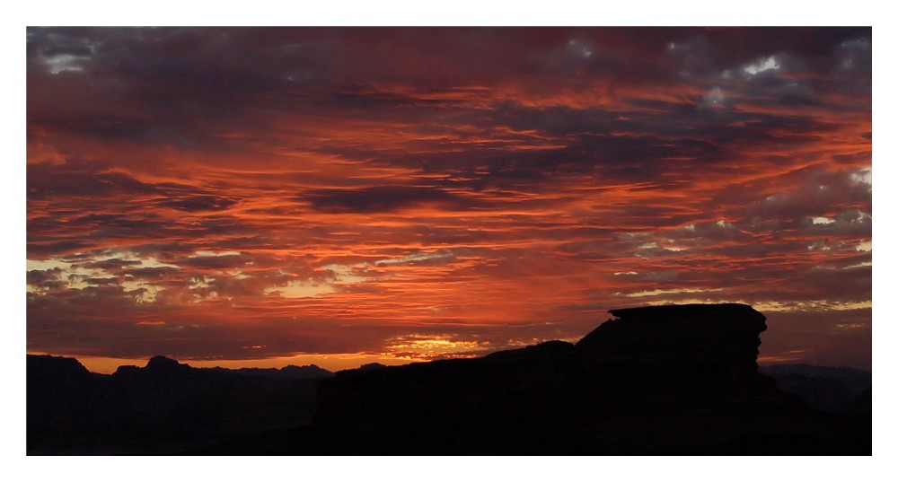 Sunset in Wadi Rum