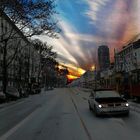 Sunset in Warsaw