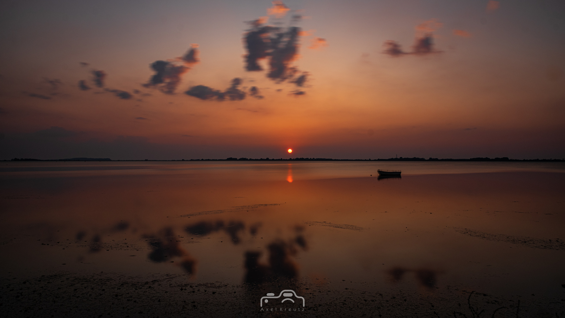 Sunset in Wiek auf Rügen